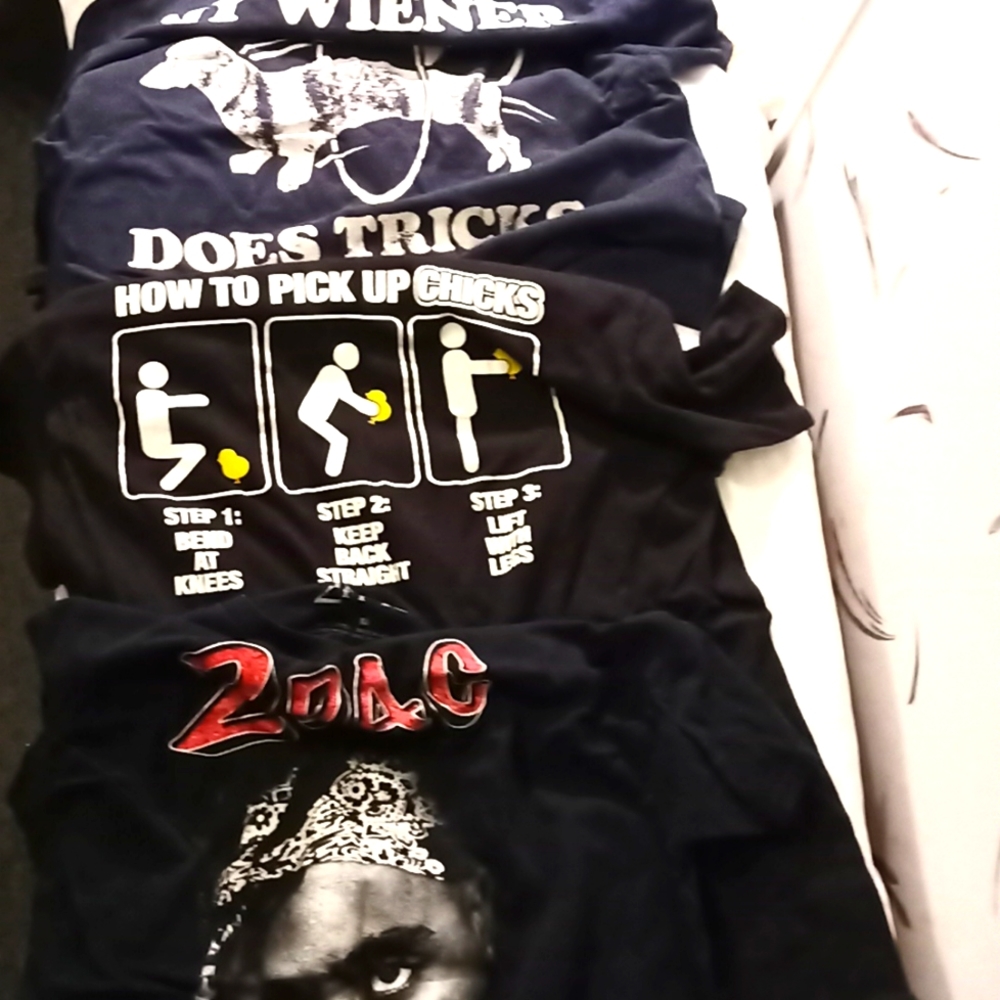 Mens Classic Printed T-shirts from the 90's